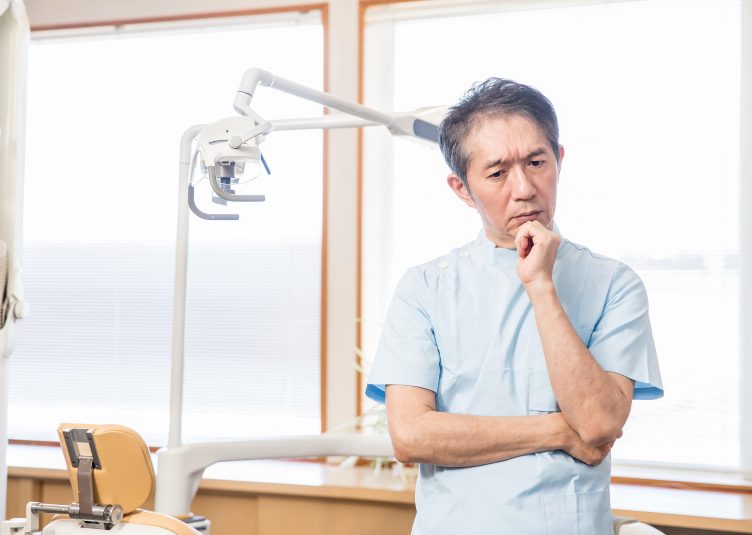 Dentist Looking Sad