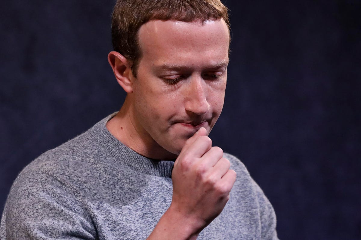 A contemplative Mark Zuckerberg