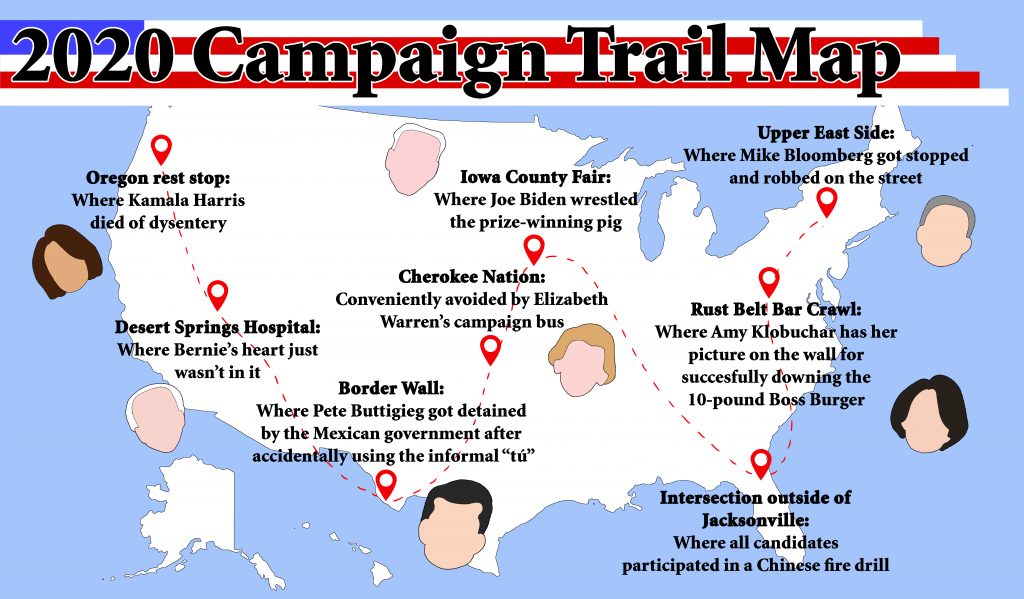 2020 Campaign Trail Map | The Every Three Weekly