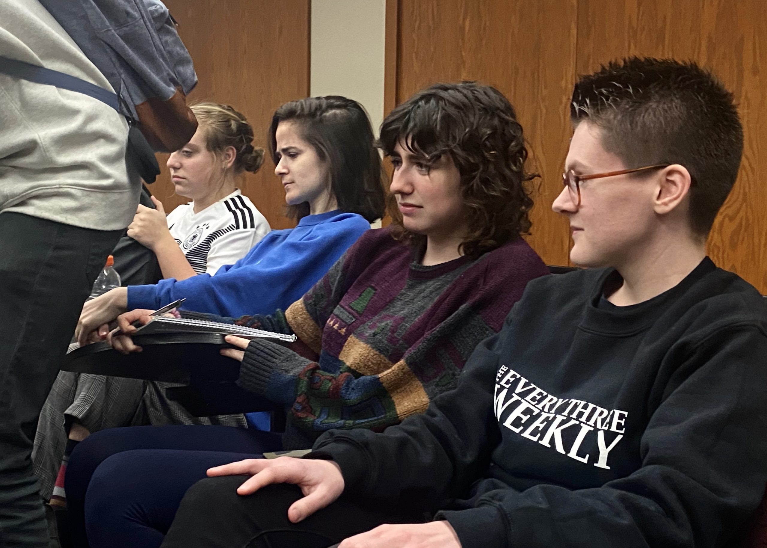 Guy Shimmying Through Lecture Hall Aisle Manages To Graze Ass On Every Person He Passes - Vimarsana News