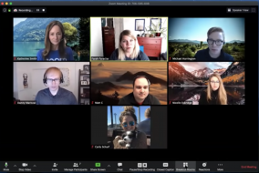 Screenshot of a Zoom meeting.