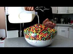 Cereal in big bowl