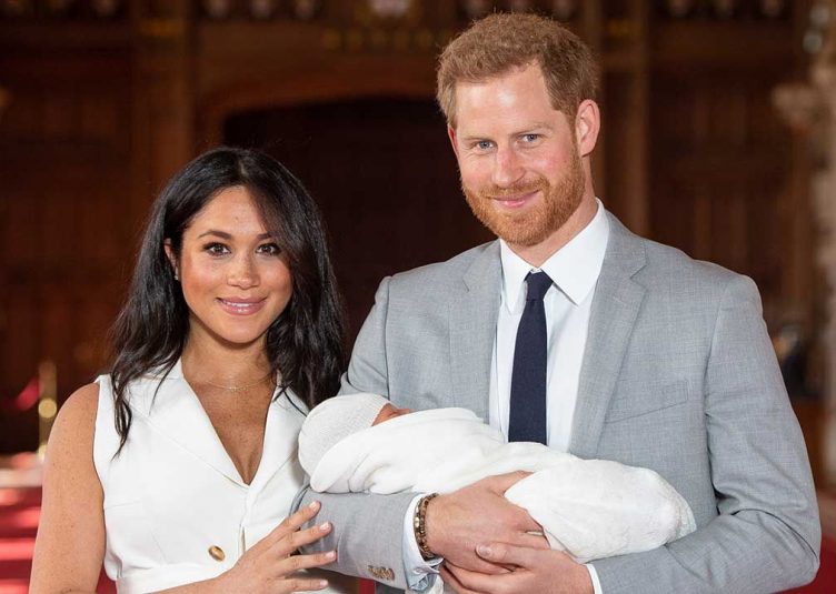 The Duke and Duchess of Sussex, Harry and Meghan, with son