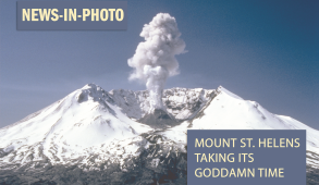 Mount St Helens Erupting