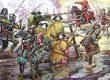 Samurai warriors in a bloody battle.