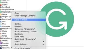 Uninstalling grammarly off of a computer