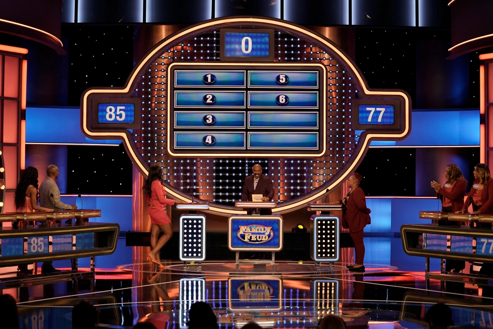 A capture from an episode of "Family Feud."