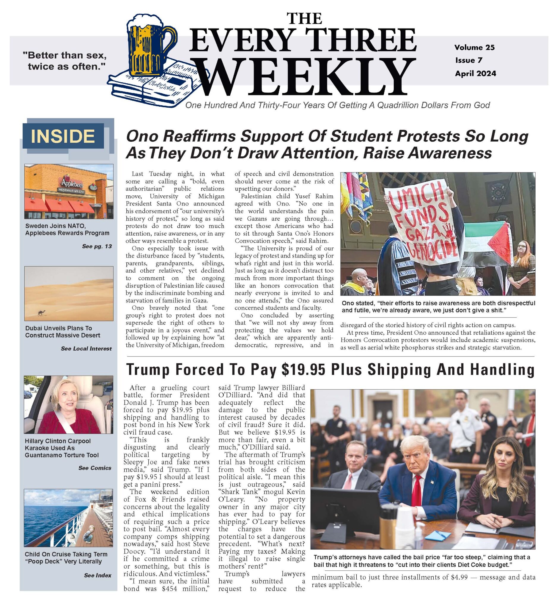 The Every Three Weekly – Volume 25, Issue 7