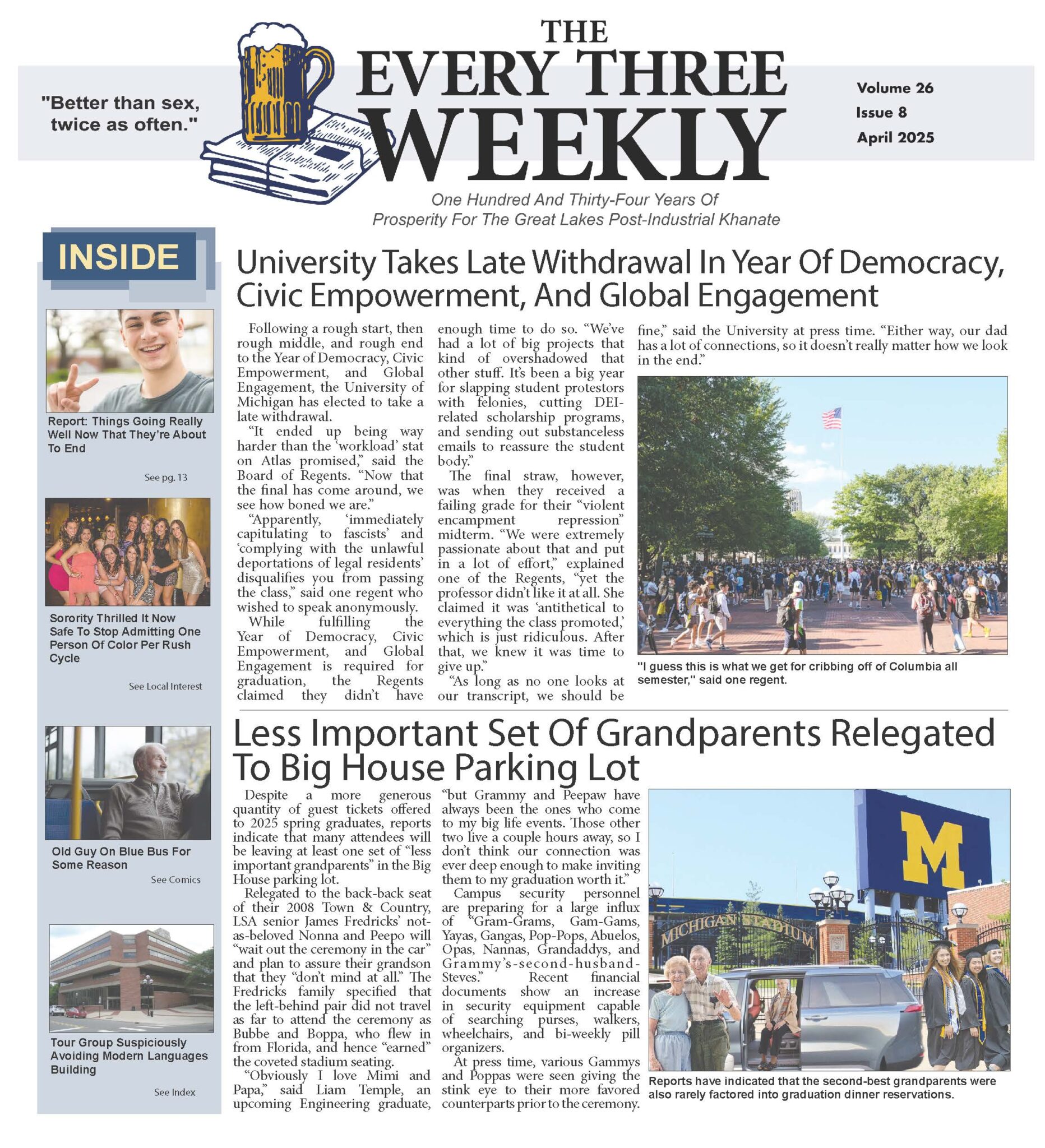 The Every Three Weekly – Volume 26, Issue 8
