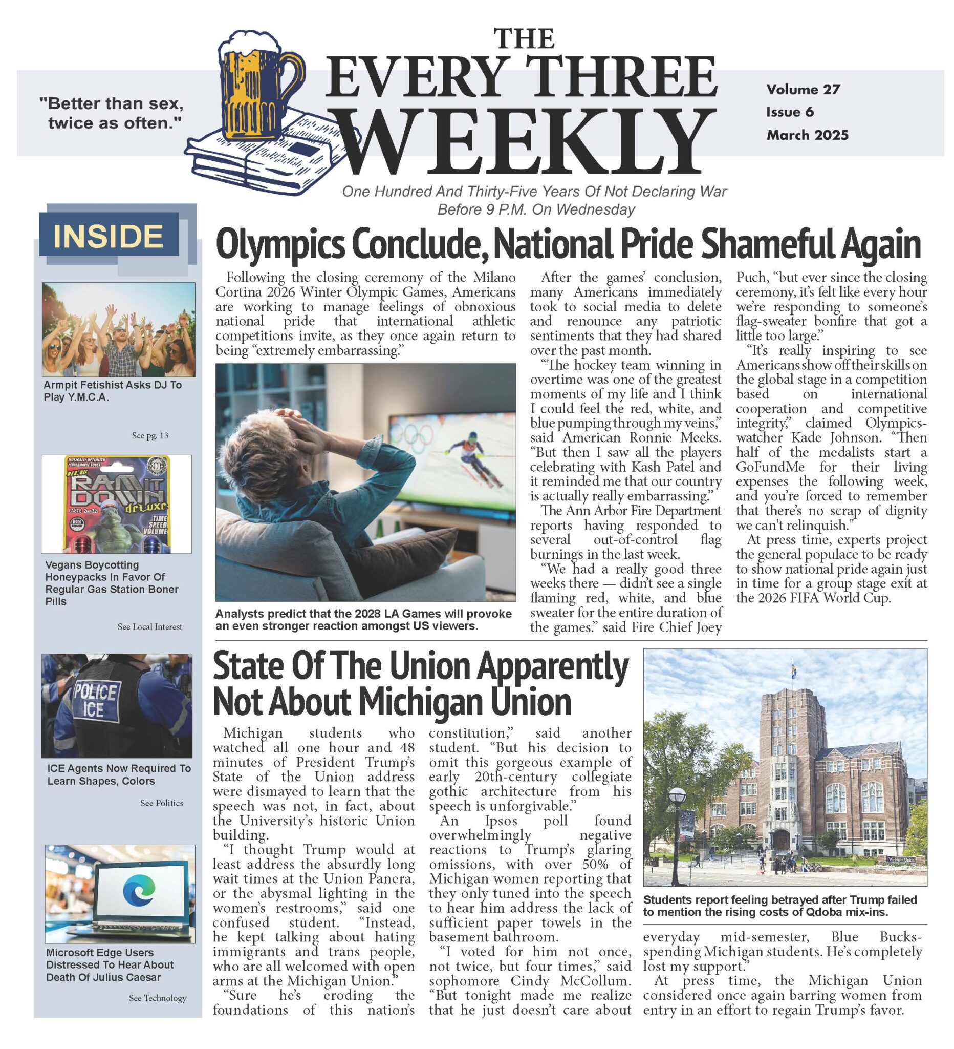 The Every Three Weekly – Volume 27, Issue 6